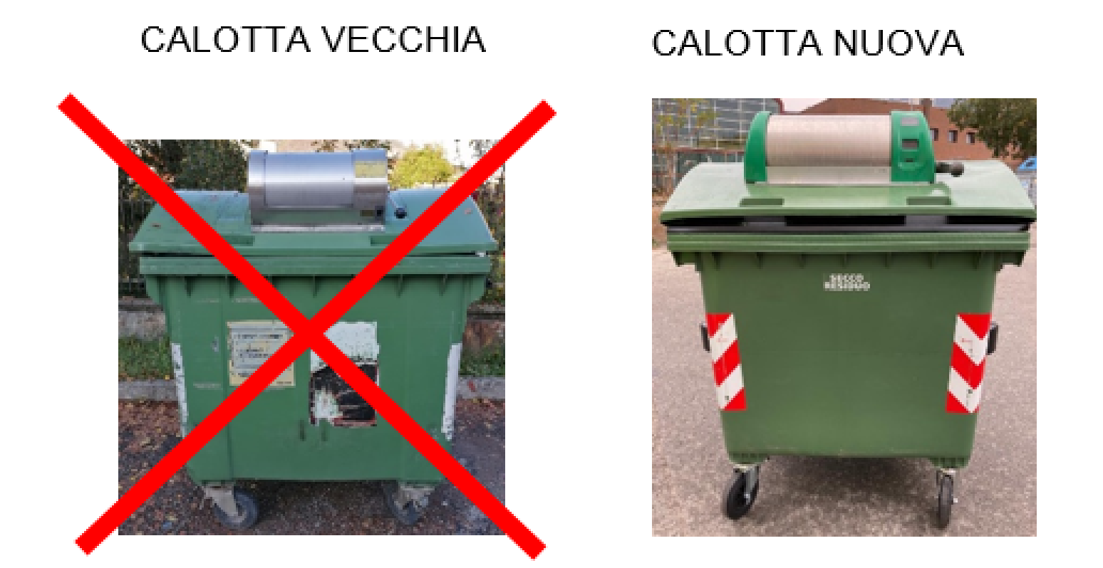 Vecchia e nuova calotta secco residuo